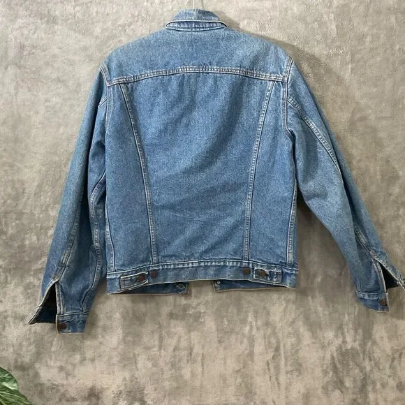 Vintage Levi's Blanket Lined 71506-0314 Denim Jean Trucker Jacket USA Size 36L